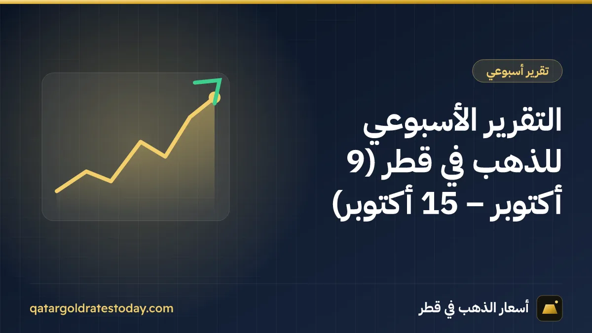 التقرير الأسبوعي للذهب في قطر (9 أكتوبر – 15 أكتوبر)